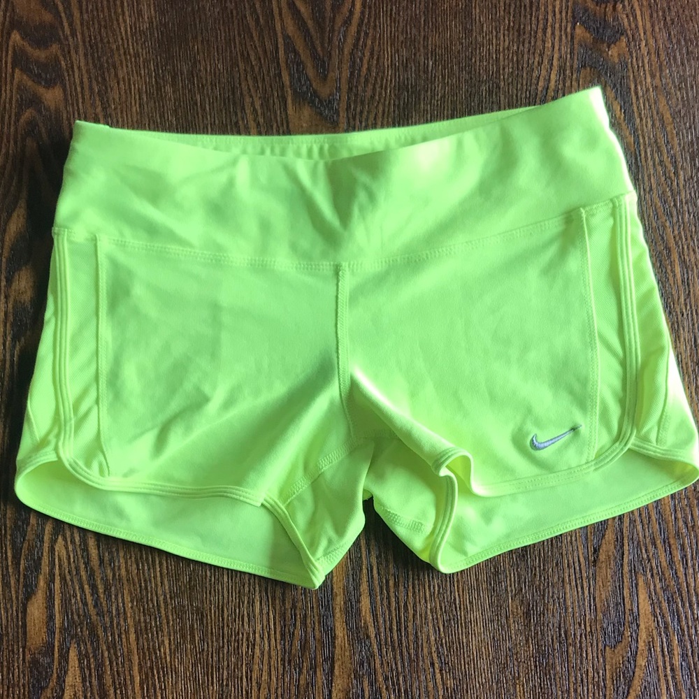 Nike Women’s Neon Running Shorts - Medium